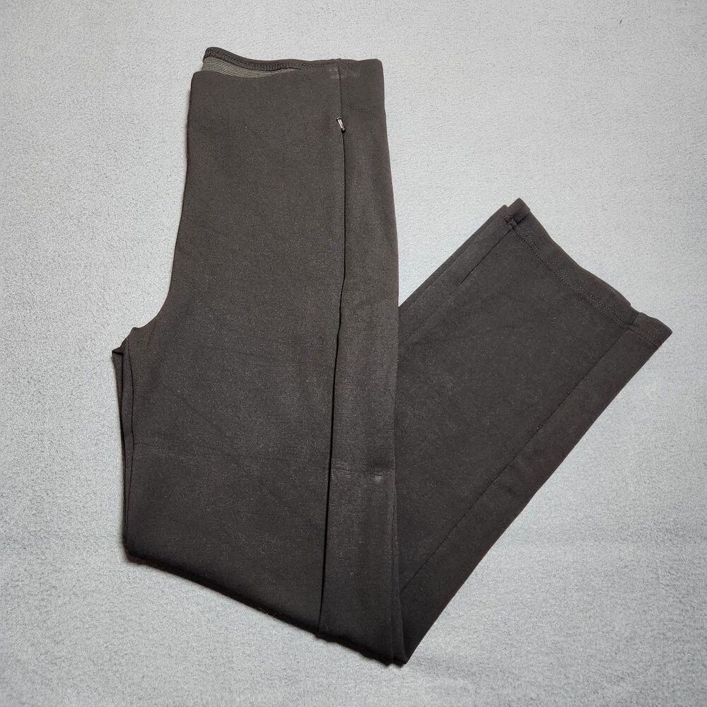 Betabrand Pants Women M Black Pull-on High Rise Straight Leg